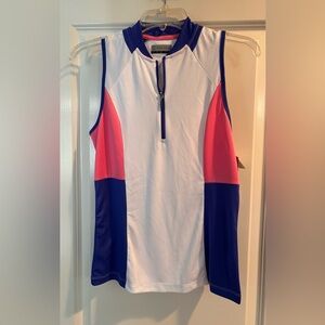 PGA Tour Women’s Sleeveless Golf Top 1/4 Zip UPF 40 Small NWT